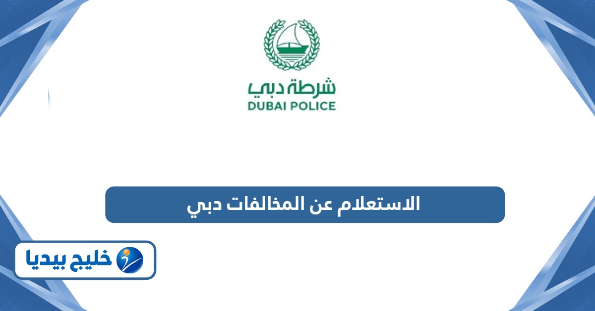 جميع طرق الاستعلام عن المخالفات المرورية دبي